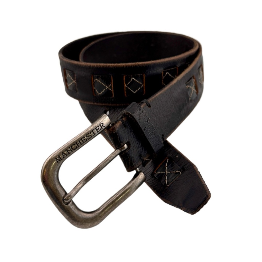 Manchester Ltd Leather Belt